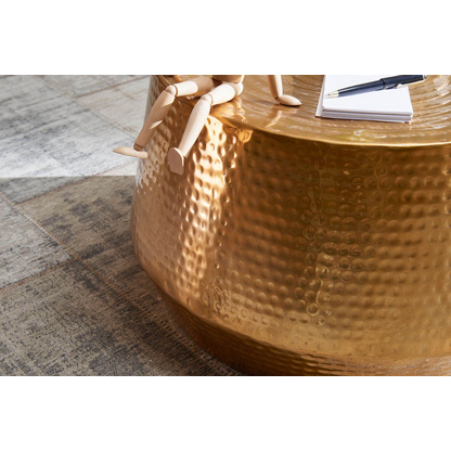 Artikelbild 5 für WOHNLING Couchtisch rund Aluminium gold 60,0 x 60,0 x 36,0 cm, 1 St., Artikelnummer 906737