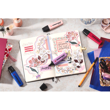 Artikelbild 2 für STABILO BOSS Original Wildflower Edition Textmarker farbsortiert, 4 St., Artikelnummer 692089