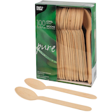 Artikelbild 1 für PAPSTAR Einweg-Löffel pure, Holz, 100 St., Artikelnummer 130747