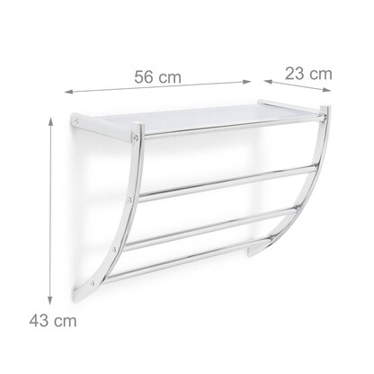 Artikelbild 6 für relaxdays Handtuchhalter silber, 1 St., Artikelnummer 400303