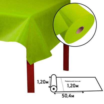 Artikelbild 4 für PROnappe Tischdecken kiwigrün 1,2 x 50,4 m, 1 Rolle, Artikelnummer 366256
