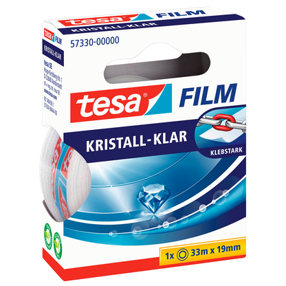Artikelbild 2 für tesa KRISTALL-KLAR Klebefilm transparent 19,0 mm x 33,0 m 1 Rolle, Artikelnummer 241471