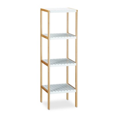 Artikelbild 7 für relaxdays Badregal braun/weiß 33,0 x 34,0 x 110,0 cm, Artikelnummer 448867