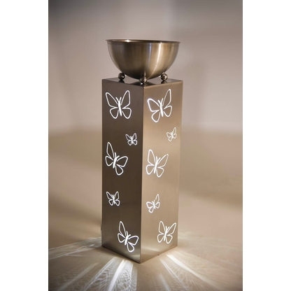 Artikelbild 6 für Garden Pleasure Pflanzenständer FALINA Metall silber quadratisch/rund 25,0 x 75,5 cm, 1 St., Artikelnummer 544052