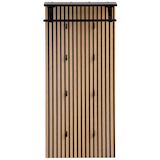 Artikelbild 1 für MÖBELPARTNER Wandgarderobe Hank 157120 eiche Holz 8 Haken 50,0 x 110,6 cm, Artikelnummer 255119