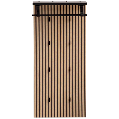 Artikelbild für MÖBELPARTNER Wandgarderobe Hank 157120 eiche Holz 8 Haken 50,0 x 110,6 cm, Artikelnummer 255119