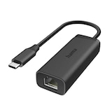 Artikelbild 1 für hama USB C/RJ 45 LAN-Adapter, Artikelnummer 756159