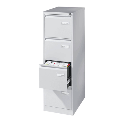 Artikelbild 6 für BISLEY LIGHT Hängeregistraturschrank lichtgrau 4 Schubladen 41,3 x 62,2 x 132,1 cm, 1 St., Artikelnummer 580241