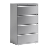 Artikelbild 1 für BISLEY Essentials Hängeregistraturschrank silber 4 Schubladen 80,0 x 47,0 x 130,0 cm, 1 St., Artikelnummer 452817