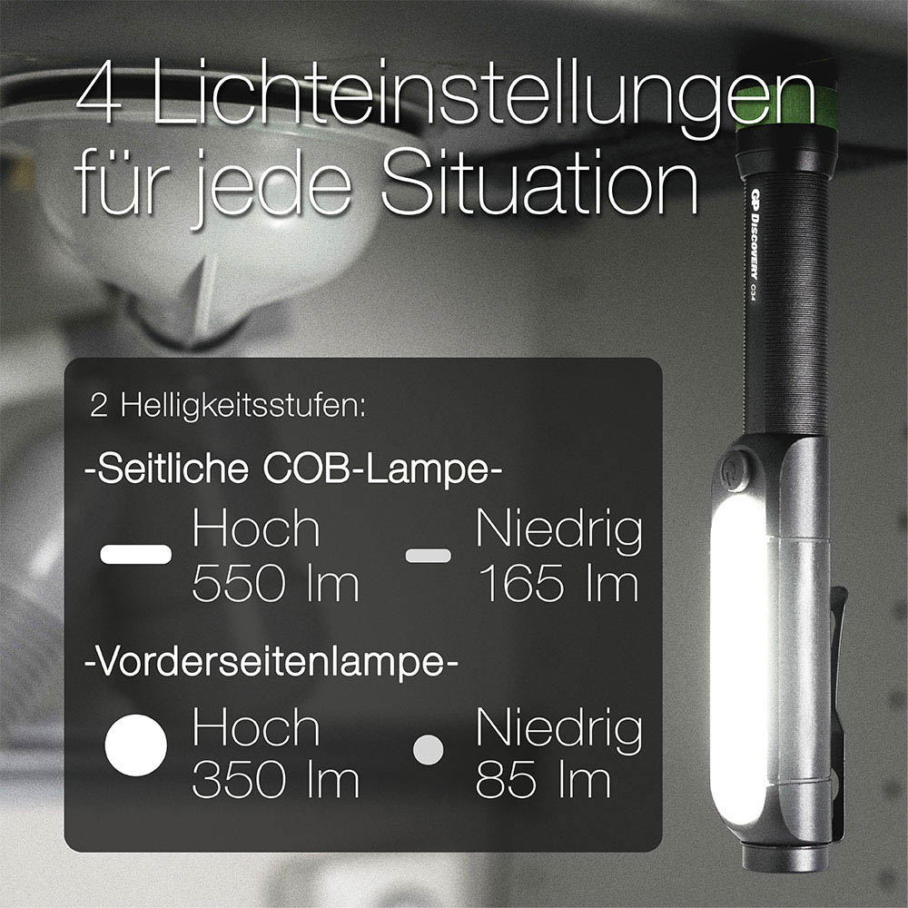 Artikelbild 6 für GP C34 LED Taschenlampe schwarz 19,3 cm, 1 St., Artikelnummer 337152