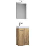 Artikelbild 1 für VCM my bath Badmöbel-Set 3-teilig Slito 916949 honig-eiche 41,0 x 22,0 x 130,0 cm, Artikelnummer 390738