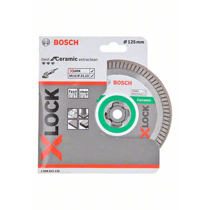 Artikelbild 2 für BOSCH Diamant-Trennscheibe X-LOCK Best for Ceramic Extra Clean Turbo, 1 St., Artikelnummer 218657