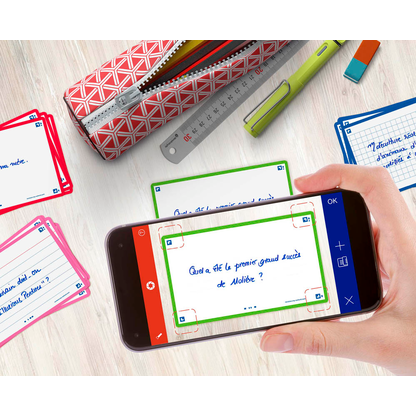 Artikelbild 4 für OXFORD Karteikarten FLASH 2.0 DIN A7 weiß, grün blanko, 80 St., Artikelnummer 371569