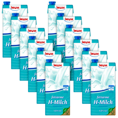 Artikelbild für MUH Milch 1,5 % 12x 1,0 l, Artikelnummer 875672