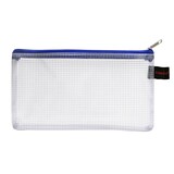 Artikelbild 1 für FolderSys Reißverschlussbeutel DIN lang transparent/blau 0,15 mm, 1 St., Artikelnummer 101933