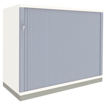 Artikelbild für fm Sidney Rollladenschrank weiß 1 Fachboden 100,0 x 44,2 x 78,1 cm, Artikelnummer 160637