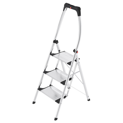 Artikelbild für Hailo Klapptritt K100 TopLine silber 3 Stufen, H: 145,0 cm, Artikelnummer 100281