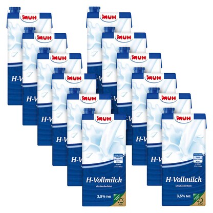Artikelbild für MUH Milch 3,5 % 12x 1,0 l, Artikelnummer 875684