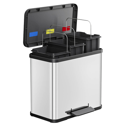 Artikelbild für Hailo Öko trio Plus L Mülltrenner 27,0 l edelstahl, 1 St., Artikelnummer 751663