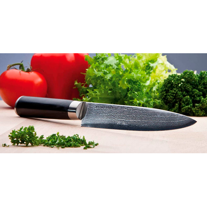 Artikelbild 4 für Echtwerk Tranchiermesser Damast silber, schwarz, Klinge: 18,0 cm, 1 St., Artikelnummer 649669