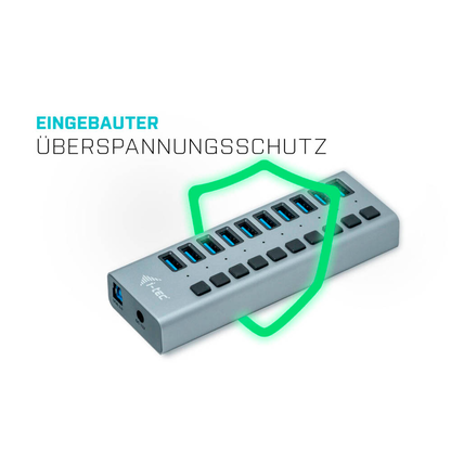 Artikelbild 6 für i-tec® USB-Hub USB 3.0 Charging 10-fach grau, Artikelnummer 662348