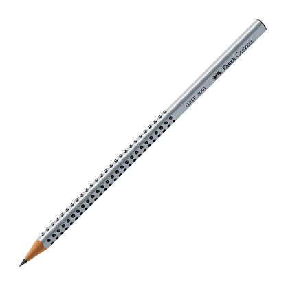 Artikelbild für FABER-CASTELL GRIP 2001 Bleistift H silber, 1 St., Artikelnummer 136642