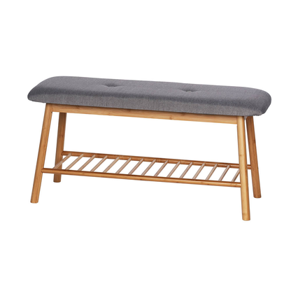 Artikelbild 2 für WENKO Schuhbank Bahari 62217100 braun, grau Holz 90,0 cm, Artikelnummer 530877