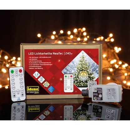 Artikelbild 16 für Idena NewTec 240er LED Lichterkette grün 31,9 m, 1 St., Artikelnummer 761793