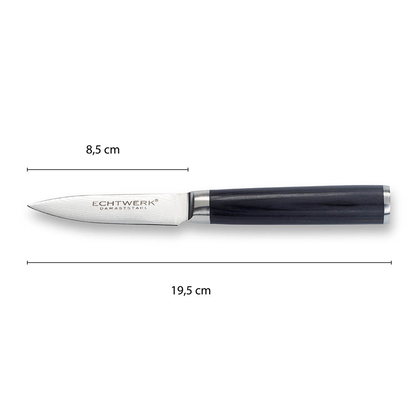 Artikelbild 2 für Echtwerk Küchenmesser Damast silber, schwarz, Klinge: 8,5 cm, 1 St., Artikelnummer 649679