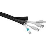 Artikelbild 1 für goobay Kabelmantel CM WireSleeve schwarz 180,0 cm x 8,5 cm, 1 St., Artikelnummer 104442