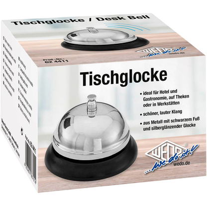Artikelbild 2 für WEDO Tischglocke silber, Artikelnummer 184004