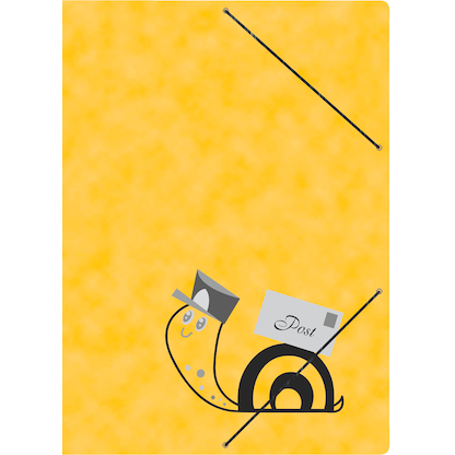 Artikelbild für RNK-Verlag Eckspanner Postmappe DIN A4 gelb, 3 St., Artikelnummer 459624