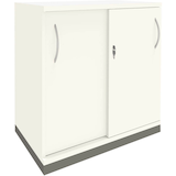 Artikelbild 1 für fm Schiebetürenschrank Sidney, 4260672330744 weiß 1 Fachboden 80,0 x 44,2 x 78,1 cm, Artikelnummer 352553