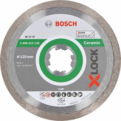 Artikelbild für BOSCH Diamant-Trennscheibe X-LOCK Standard for Ceramic, 1 St., Artikelnummer 218766