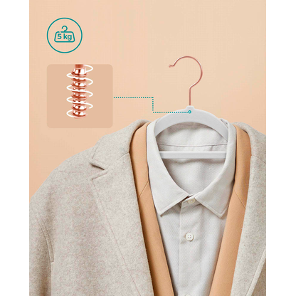 Artikelbild 5 für SONGMICS Kleiderbügel weiß, 50 St., Artikelnummer 290672