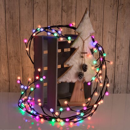 Artikelbild 5 für Idena 120er Kugel-Zweige LED Lichterkette braun 7,0 m, 1 St., Artikelnummer 443117