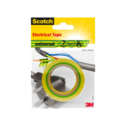 Artikelbild für Scotch universal Electrical Tape Isolierband grün 15,0 mm x 10,0 m 1 Rolle, Artikelnummer 570719