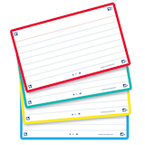 Artikelbild 1 für OXFORD Karteikarten FLASH 2.0 DIN A7 gelb, rot, türkis, mint liniert, 80 St., Artikelnummer 371619