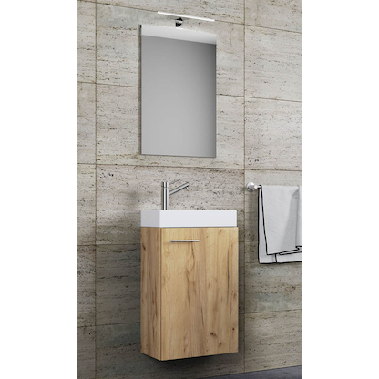 Artikelbild 3 für VCM my bath Badmöbel-Set 3-teilig Slito 916949 honig-eiche 41,0 x 22,0 x 130,0 cm, Artikelnummer 390738