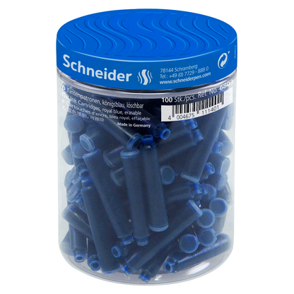 Artikelbild für Schneider Tintenpatronen für Füller blau, 100 St., Artikelnummer 276331