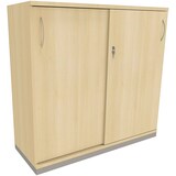 Artikelbild 1 für fm Schiebetürenschrank fastline, 4260267320877 königsahorn 2 Fachböden 120,0 x 44,2 x 113,3 cm, Artikelnummer 161564