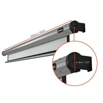 Artikelbild 3 für celexon elektrische Rolloleinwand HomeCinema Motor 4:3, 180 x 135 cm Projektionsfläche, Artikelnummer 694271