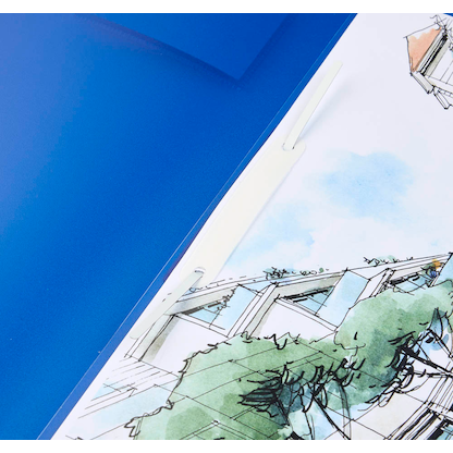 Artikelbild 2 für BRUNNEN Schnellhefter FACT!pp Kunststoff blau transluzent DIN A4, 1 St., Artikelnummer 757457