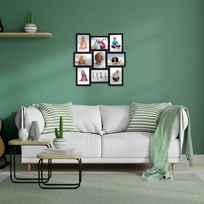 Artikelbild 5 für relaxdays Collage-Bilderrahmen schwarz 54,0 x 54,0 cm, 1 St., Artikelnummer 522084