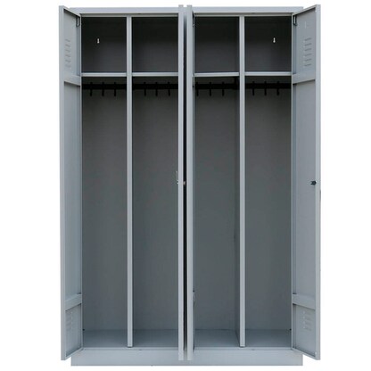 Artikelbild 3 für LÜLLMANN Spind lichtgrau 510440, 2 Schließfächer 117,0 x 50,0 x 180,0 cm, Artikelnummer 185229
