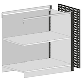 Artikelbild 1 für SCHULTE Thekenmodul MULTIplus Endmodul ohne Arbeitsplatte, schwarz 80,6 x 78,0 x 100,7 cm, Artikelnummer 627079
