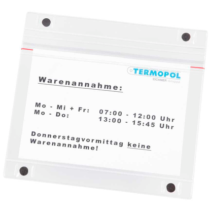 Artikelbild 2 für EICHNER Dokumententaschen DIN A5 quer transparent glatt, 10 St., Artikelnummer 703627