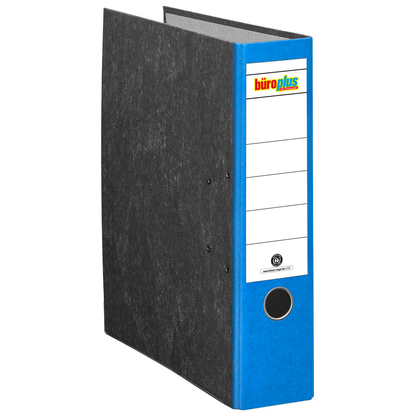 Artikelbild 2 für büroplus Ordner blau marmoriert Karton 8,0 cm DIN A4, 1 St., Artikelnummer 148809
