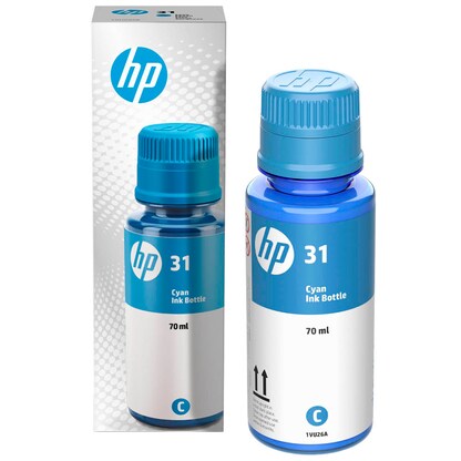 Artikelbild für HP 31(1VU26AE) cyan Tintenflasche, Artikelnummer 933523
