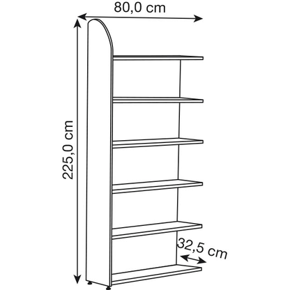 Artikelbild 2 für Kerkmann Aktenregal Dante lichtgrau 80,0 x 32,5 x 225,0 cm, 1 St., Artikelnummer 659094